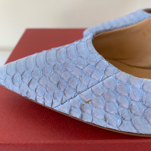 Salvatore Ferragamo Susi Snakeskin Pumps - Picture 7 of 10